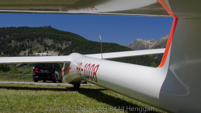 Detailansicht der ASW15a HB-1008 - von hinten.