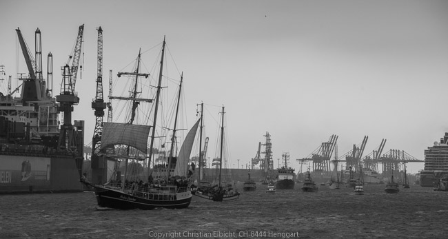 Hamburg Hafenfest 2018, die Einlaufparade