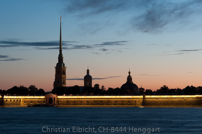 Die Peter und Paul Kathedrale in der gleichnamigen Festung. 