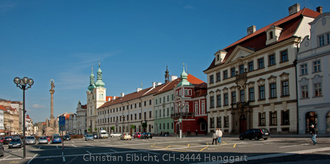 Der Hauptplatz von Hradec Kralové/Königsgrätz